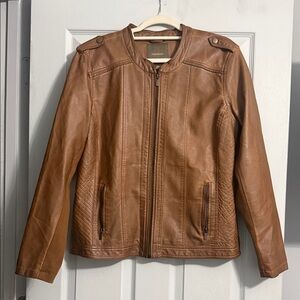 Maurices Brown Faux Leather Jacket